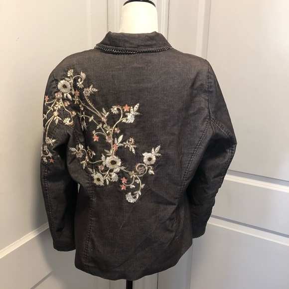 Vertigo Paris fine cordoury embroidered jacket size xl - Picture 3 of 5